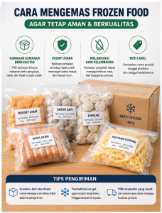 cara mengemas frozen food